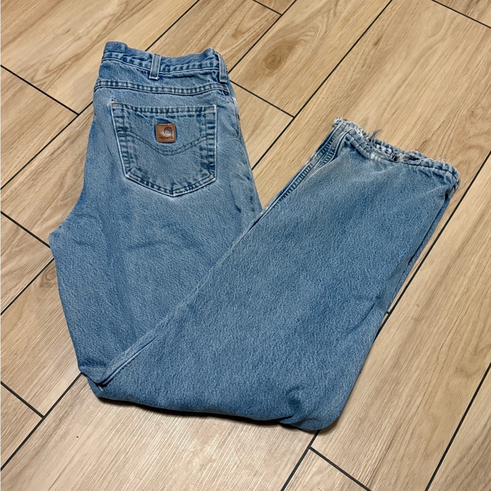 Carhartt Relaxed Fit Flannel Lined Jeans 34x34